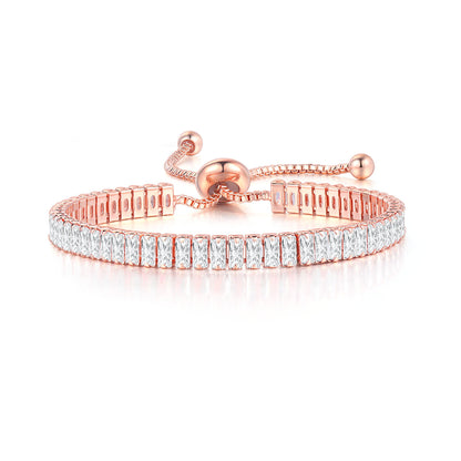 10pcs/lot Gold Plated 2.5*5mm CZ Paved Adjustable Bracelet Women Bracelets Charms Beads Beyond