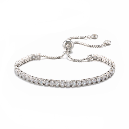 5pcs/lot 3mm Crystal Adjustable Bracelet Silver Women Bracelets Charms Beads Beyond