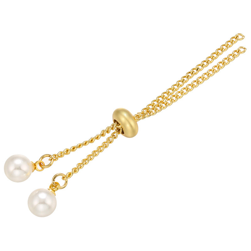 10pcs/lot 18K Gold Plated Pearl Adjustable Extender Chains for Jewelry Making Gold Women Bracelets Charms Beads Beyond