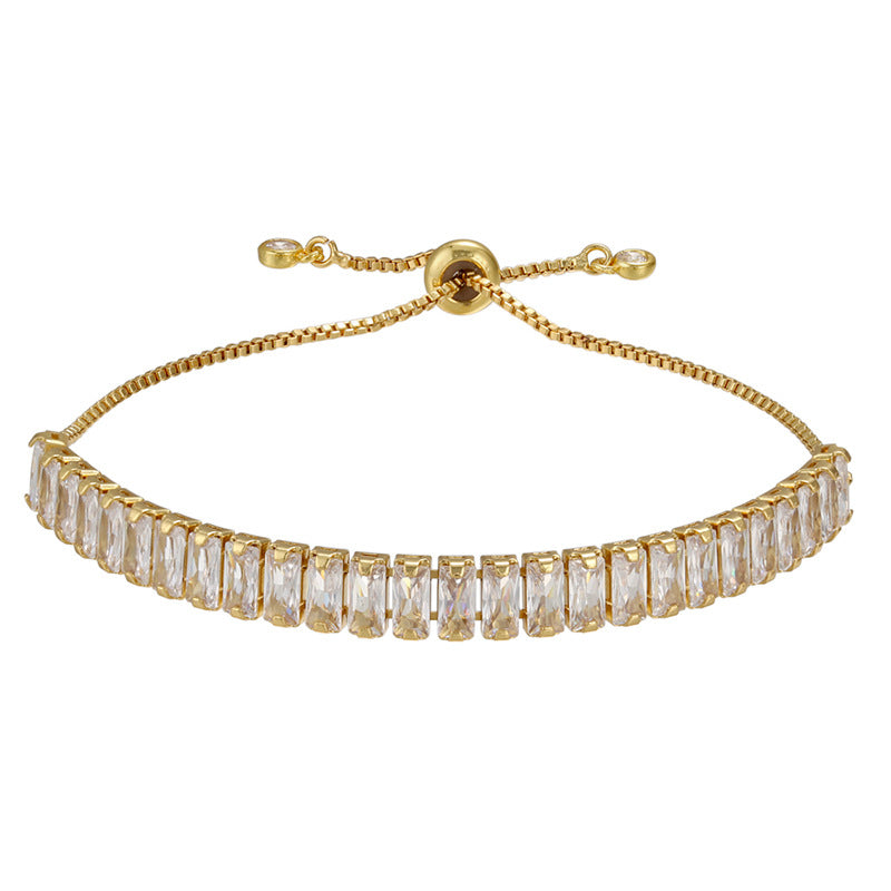 5pcs/lot 7mm Clear CZ Gold & Silver Adjustable Bracelet for Women Gold Women Bracelets Charms Beads Beyond