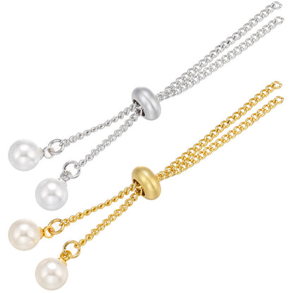 10pcs/lot 18K Gold Plated Pearl Adjustable Extender Chains for Jewelry Making Mix Colors Women Bracelets Charms Beads Beyond