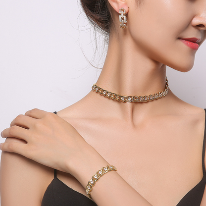 2pcs/lot CZ Paved Earring/Necklace/Bracelets Women Bracelets Charms Beads Beyond