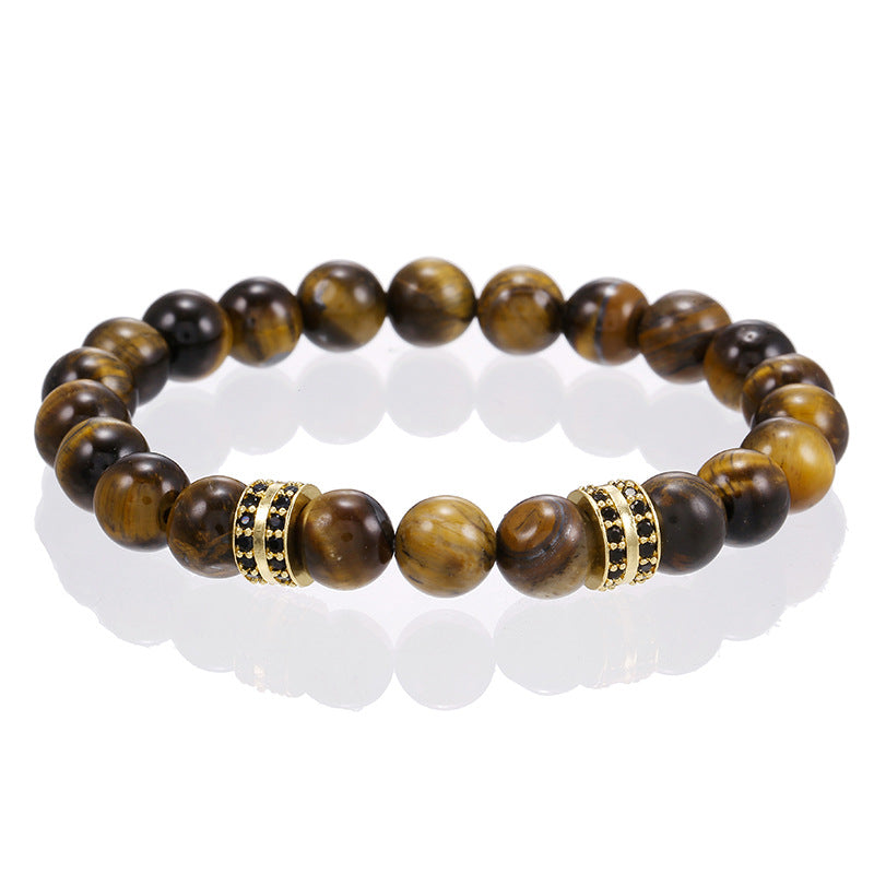 5 Sets/lot 8mm Yellow Tiger Eye Stone Beads Bracelets | Bracelets | Charms Beads Beyond