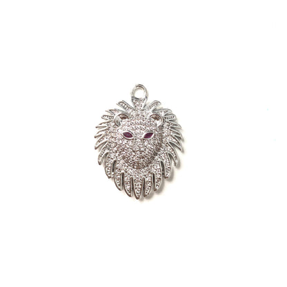 10pcs/lot CZ Paved Lion Charms CZ Paved Charms Animals & Insects Charms Beads Beyond