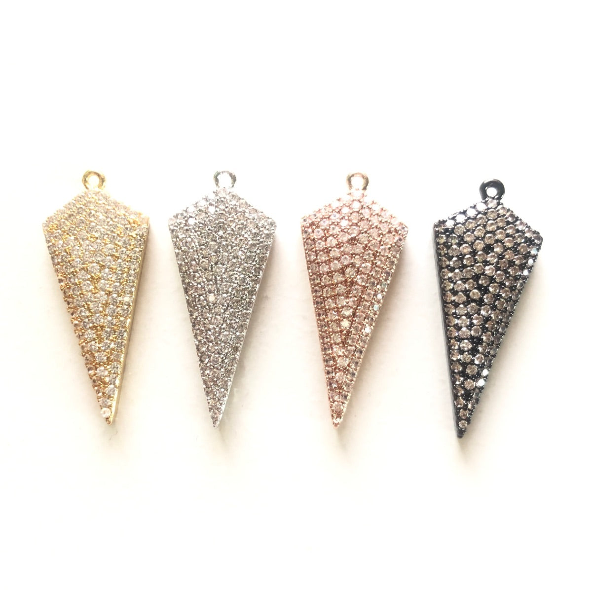 5-10pcs/lot 31*13mm CZ Pave Arrow Charm Pendants CZ Paved Charms Geometrics Charms Beads Beyond