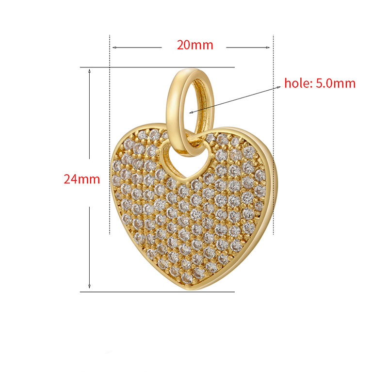 10pcs/lot Gold Silver Plated CZ Paved Heart Charm Pendants CZ Paved Charms Hearts New Charms Arrivals Charms Beads Beyond
