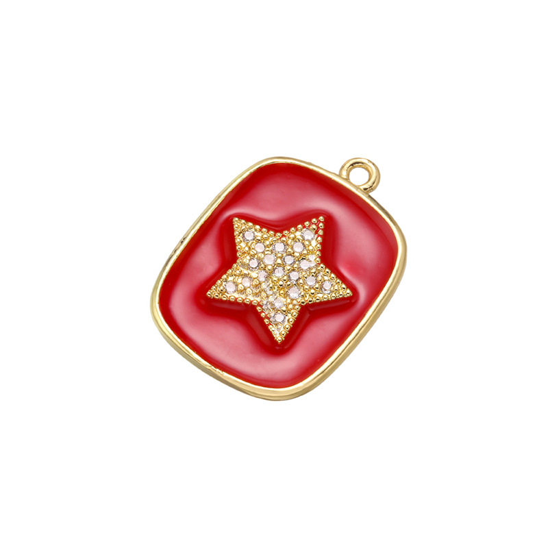 10pcs/lot 21*16mm Enamel Star Charm for Bracelet & Necklace Making Enamel Charms Charms Beads Beyond