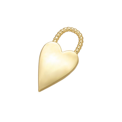 10pcs/lot 19*10mm Copper Heart Lock Charms Gold CZ Paved Charms Hearts Keys & Locks Charms Beads Beyond