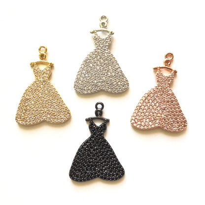 10pcs/lot 31*21mm CZ Paved Dress Charms CZ Paved Charms Fashion Charms Beads Beyond