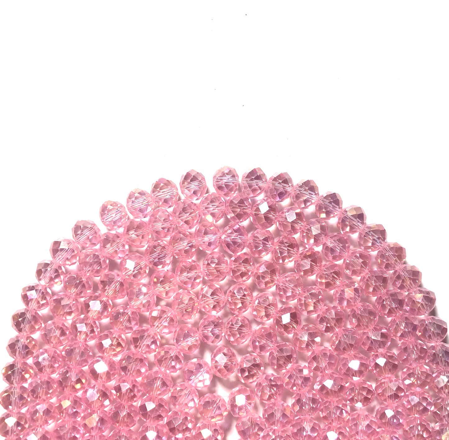 2 Strands/lot 10mm Clear Pink Faceted Glass Beads Clear Pink Glass Beads Breast Cancer Awareness Faceted Glass Beads Charms Beads Beyond