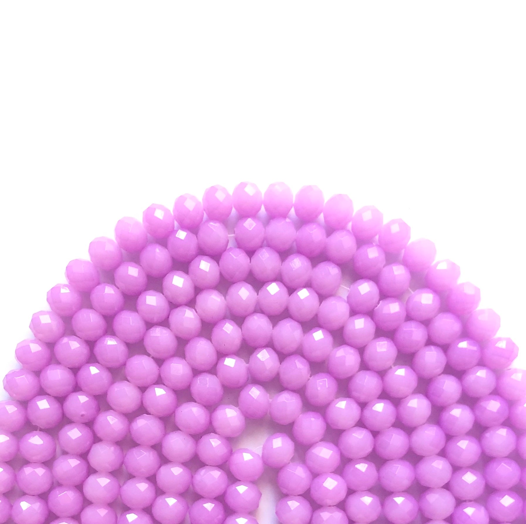 2 Strands/lot 10mm Light Purple Faceted Glass Beads Light Purple Glass Beads Faceted Glass Beads Charms Beads Beyond