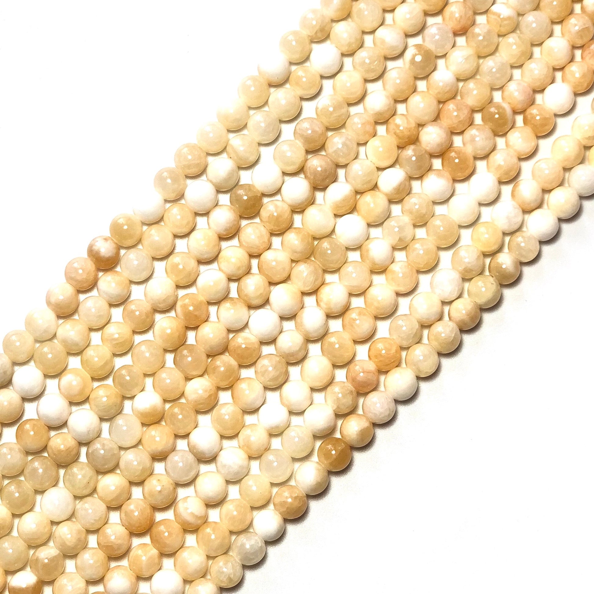 2 Strands/lot 8mm, 10mm Natural Yellow Jade Round Stone Beads Stone Beads 8mm Stone Beads Round Jade Beads Charms Beads Beyond