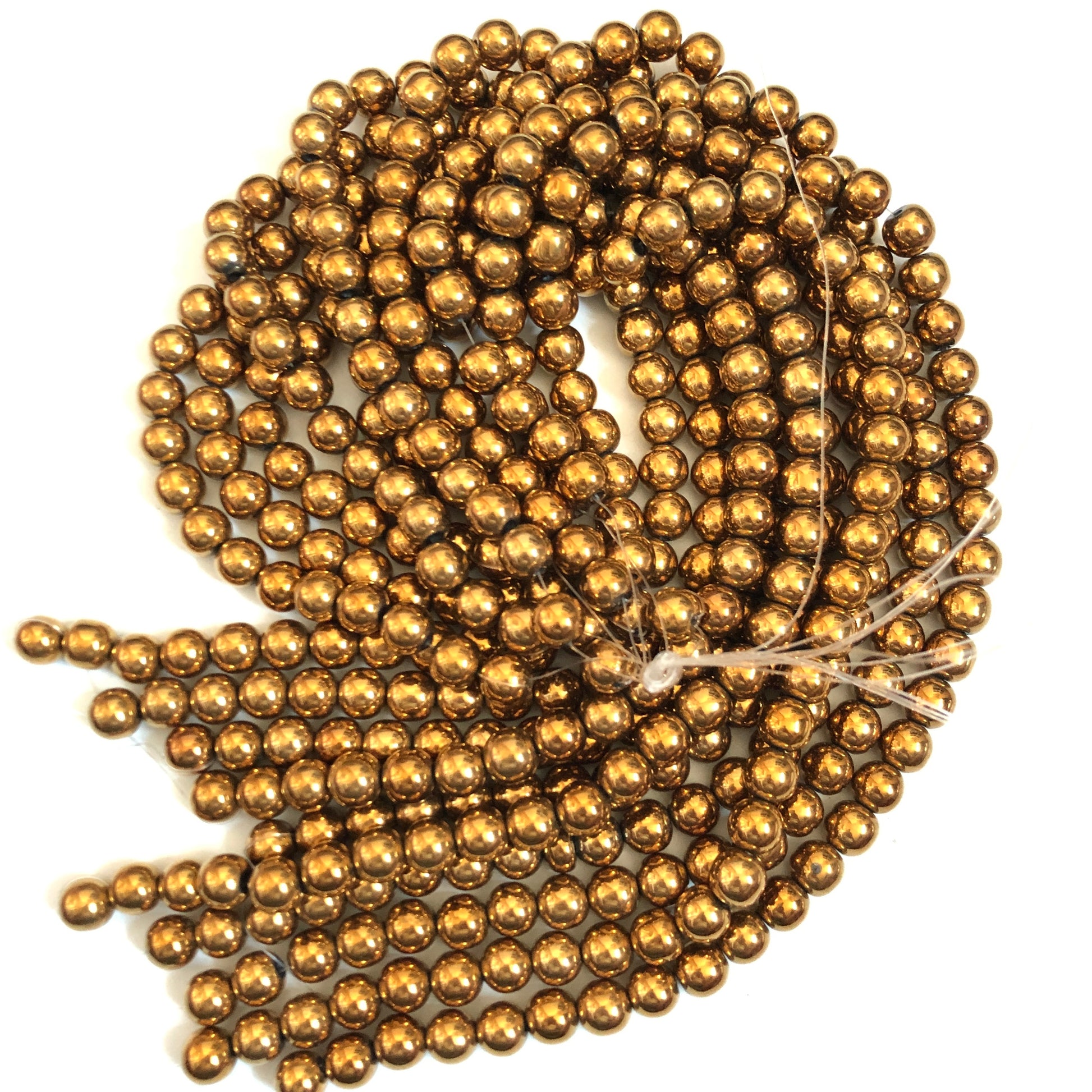 2 Strands/lot 8, 10mm Gold Hematite Round Beads 10mm Stone Beads 8mm Stone Beads Hematite Beads Charms Beads Beyond