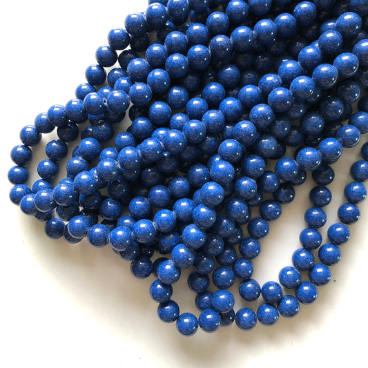 2 Strands/lot 8/10mm Blue Jade Round Stone Beads Stone Beads New Beads Arrivals Round Jade Beads Charms Beads Beyond