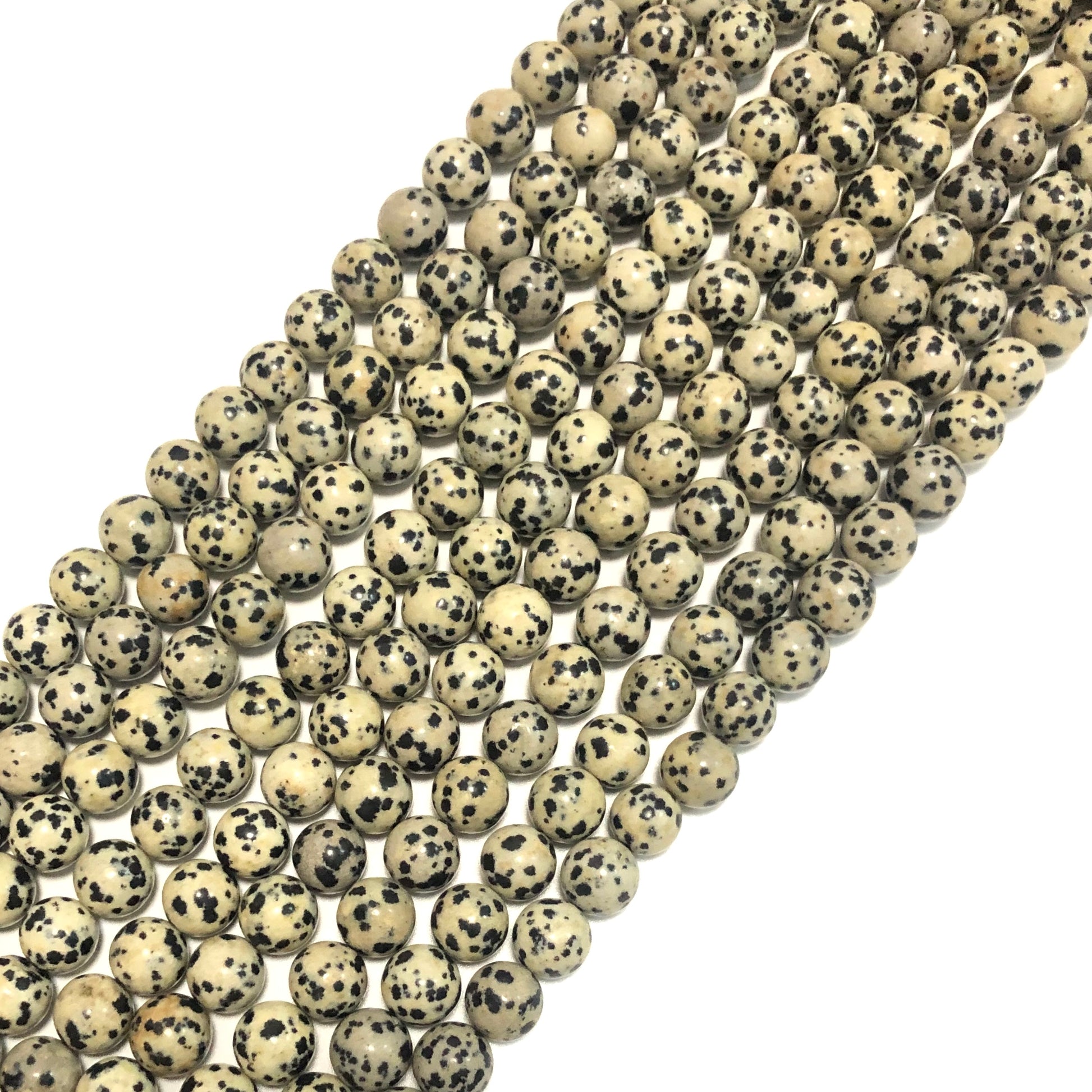 2 Strands/lot 8mm, 10mm Dalmatian Jasper Round Stone Beads Stone Beads 8mm Stone Beads Jasper Beads Charms Beads Beyond