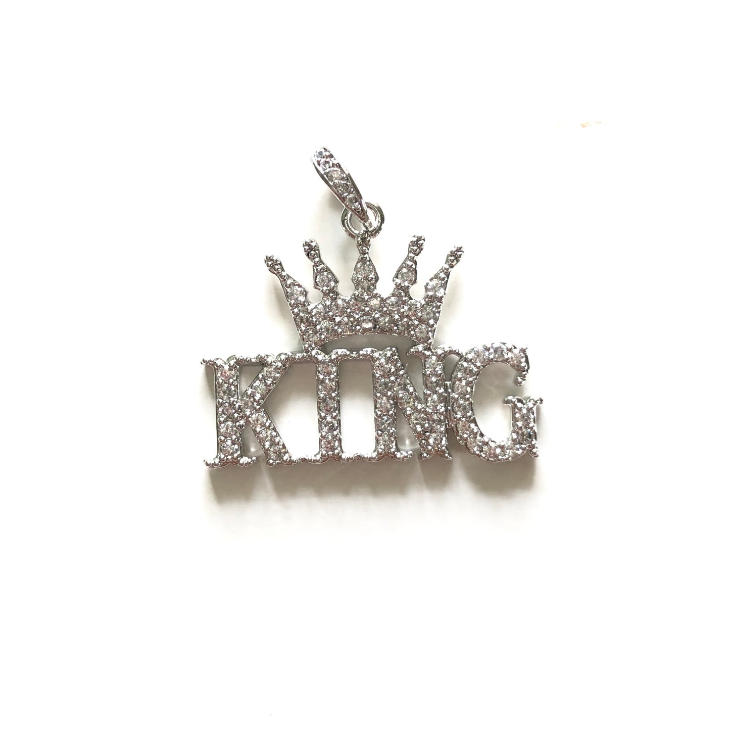 10pcs/lot 15*7mm CZ Paved Number Charms-Medium Size| Charms | Charms Beads Beyond 10 Silver Numbers