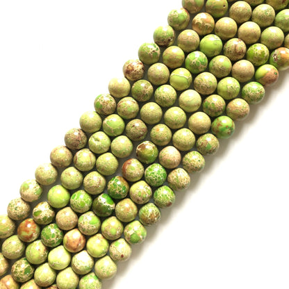2 Strands/lot 10mm Natural Impression Jasper Beads-Light Green Stone Beads Jasper Beads Charms Beads Beyond