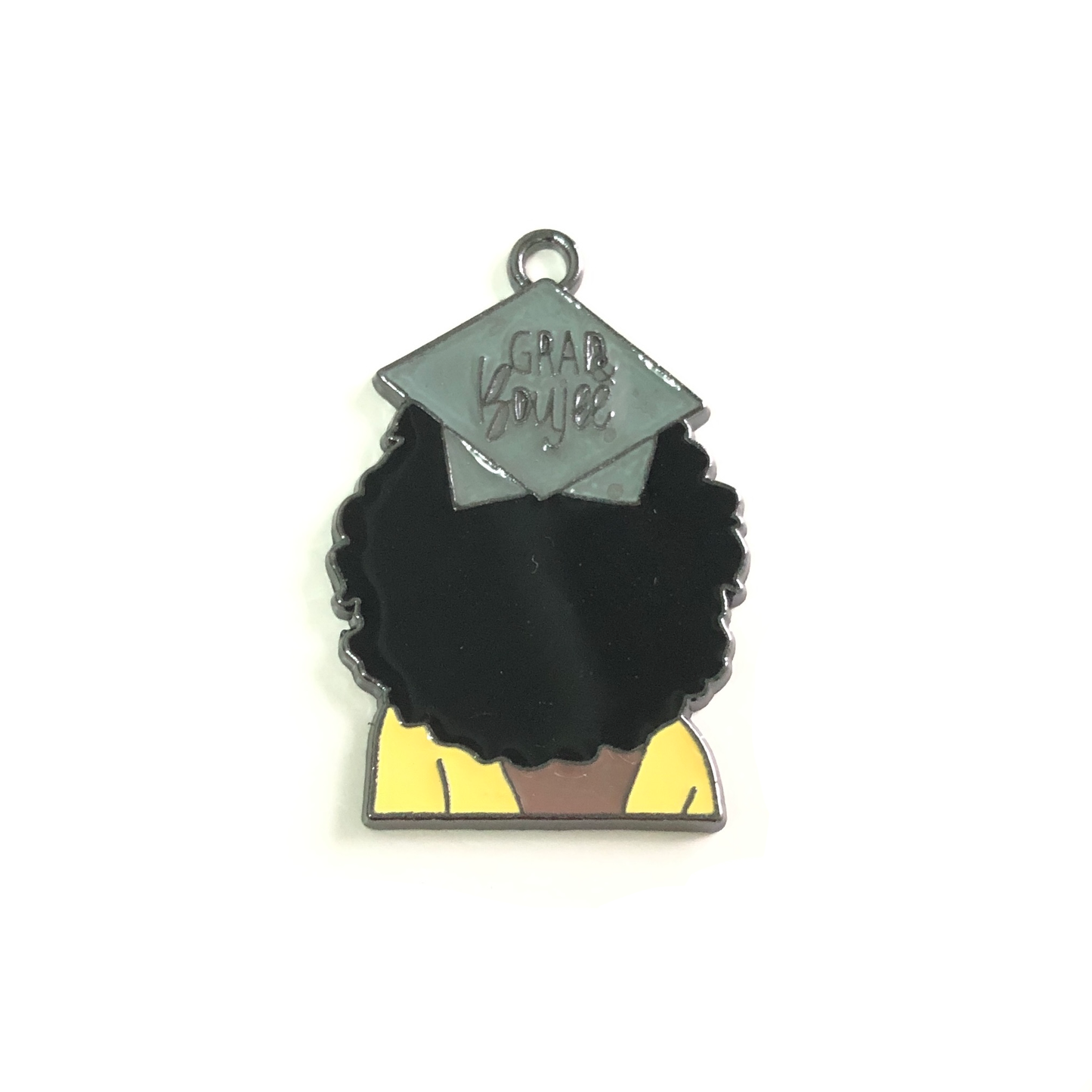 10pcs/lot Afro Black Girl Graduate Charms -Grad Boujee Graduate/Graduation Enamel Afro Charms On Sale Charms Beads Beyond