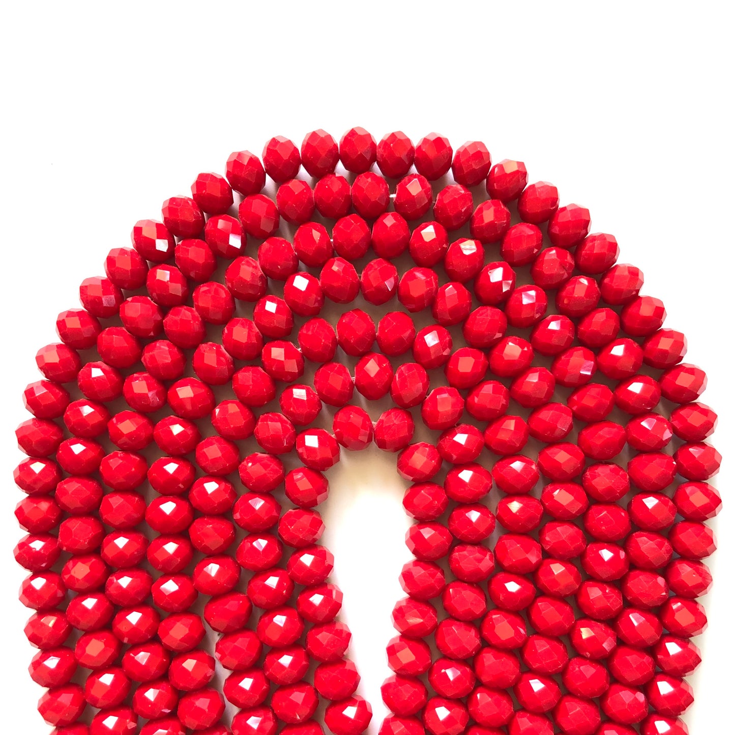 2 Strands/lot 10mm Red Faceted Glass Beads Glass Beads Faceted Glass Beads Charms Beads Beyond