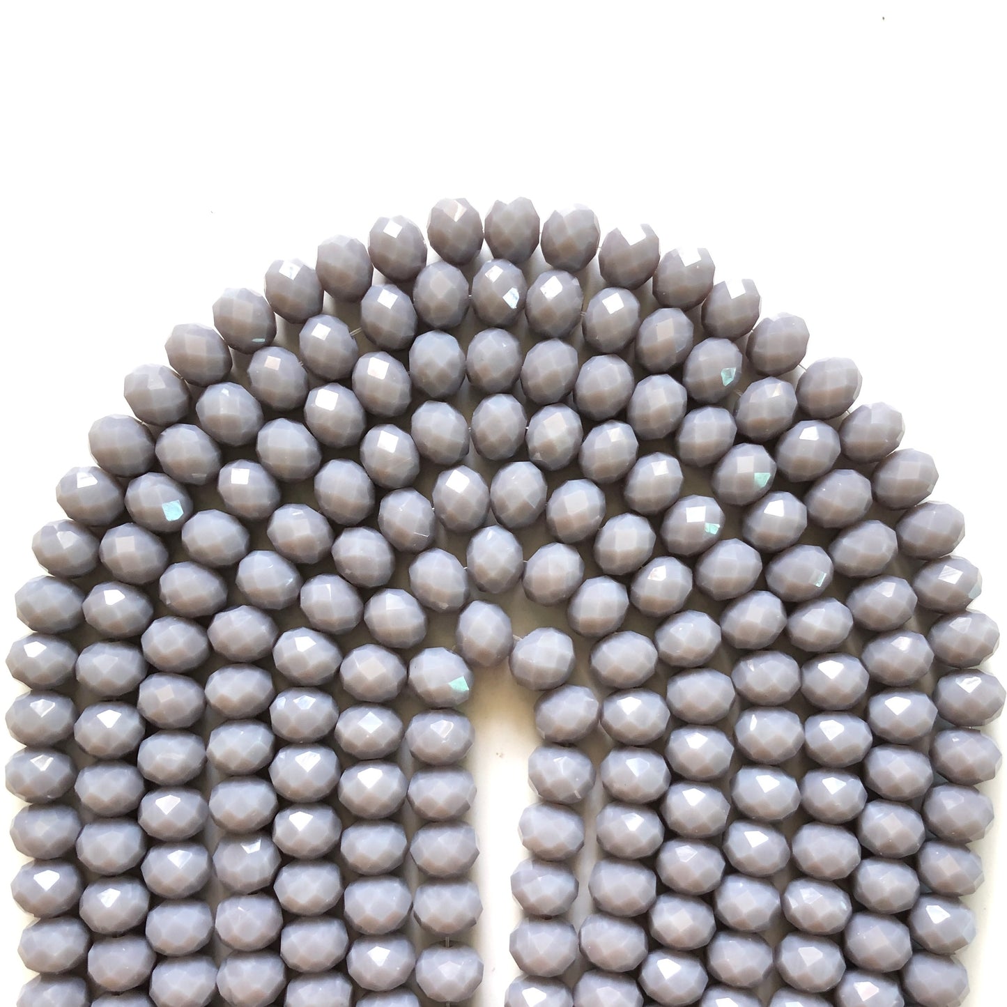 2 Strands/lot 10mm Gray Faceted Glass Beads Glass Beads Faceted Glass Beads Charms Beads Beyond