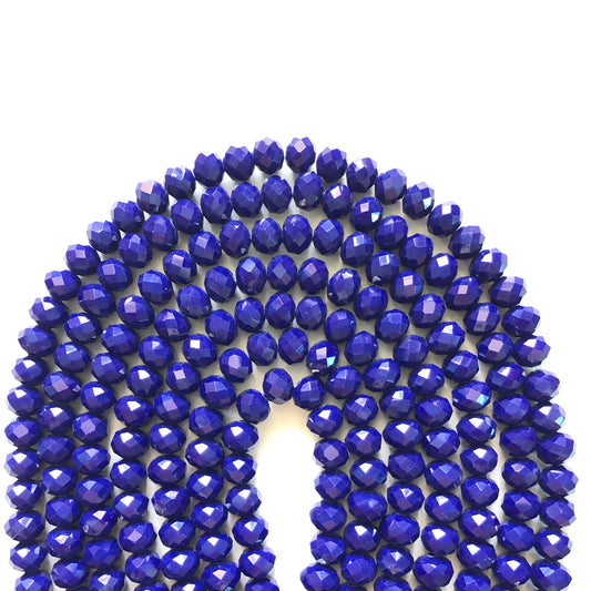 2 Strands/lot 10mm Navy Blue Faceted Glass Beads Glass Beads Faceted Glass Beads Charms Beads Beyond