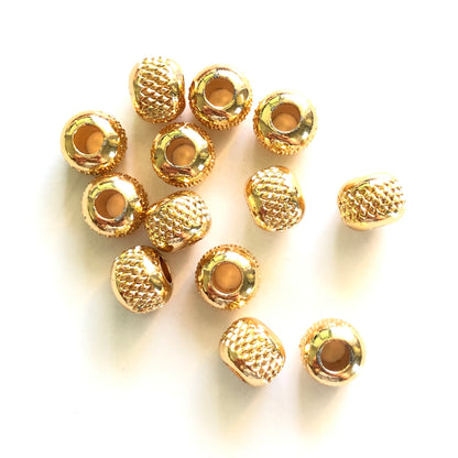 20-50pcs/lot 8.3*6.8mm Pineapple Ball Spacers Gold CZ Paved Spacers Ball Beads Charms Beads Beyond