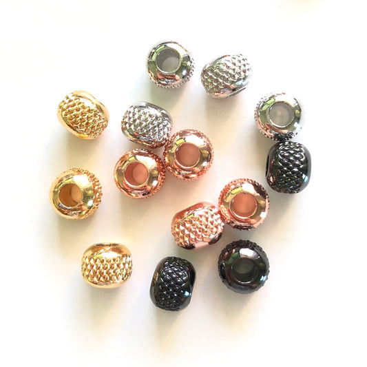 20-50pcs/lot 8.3*6.8mm Pineapple Ball Spacers Mix Colors CZ Paved Spacers Ball Beads Charms Beads Beyond