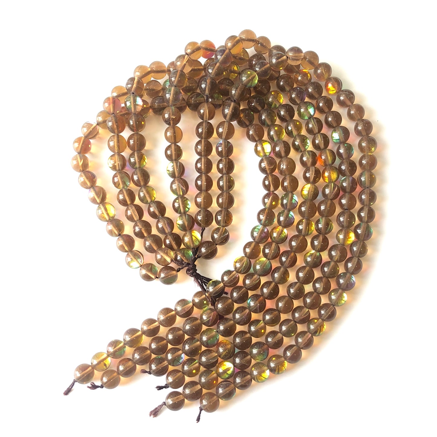 2 Strands/lot 10mm Light Brown Moonstone Beads Glass Beads Round Glass Beads Charms Beads Beyond