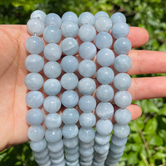 2 Strands/lot 10mm Gray Blue Jade Round Stone Beads Stone Beads New Beads Arrivals Round Jade Beads Charms Beads Beyond