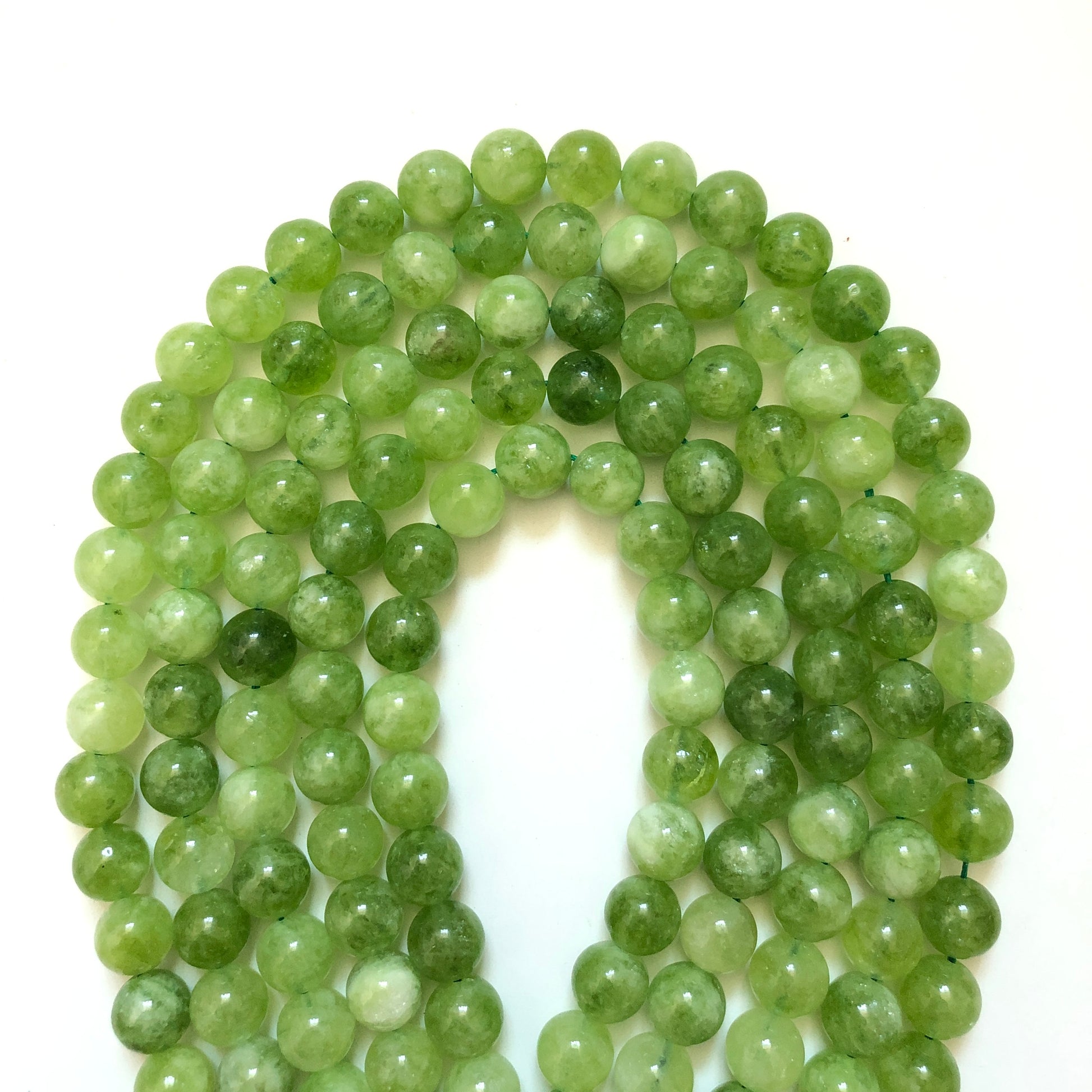 2 Strands/lot 10mm Olive Green Quartz Round Stone Beads Stone Beads New Beads Arrivals Other Stone Beads Charms Beads Beyond