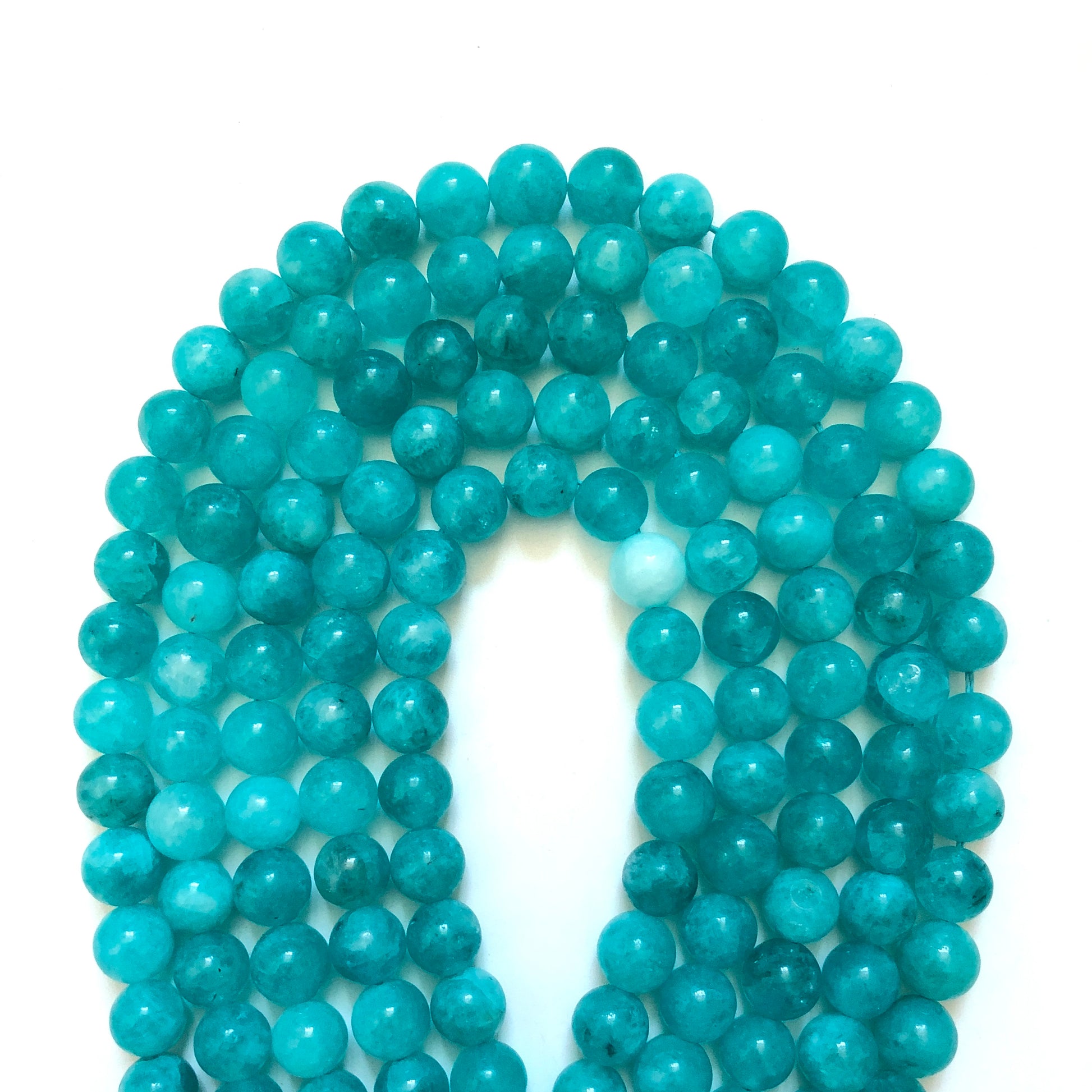 2 Strands/lot 10mm Blue Amazonite Round Stone Beads Stone Beads New Beads Arrivals Other Stone Beads Charms Beads Beyond