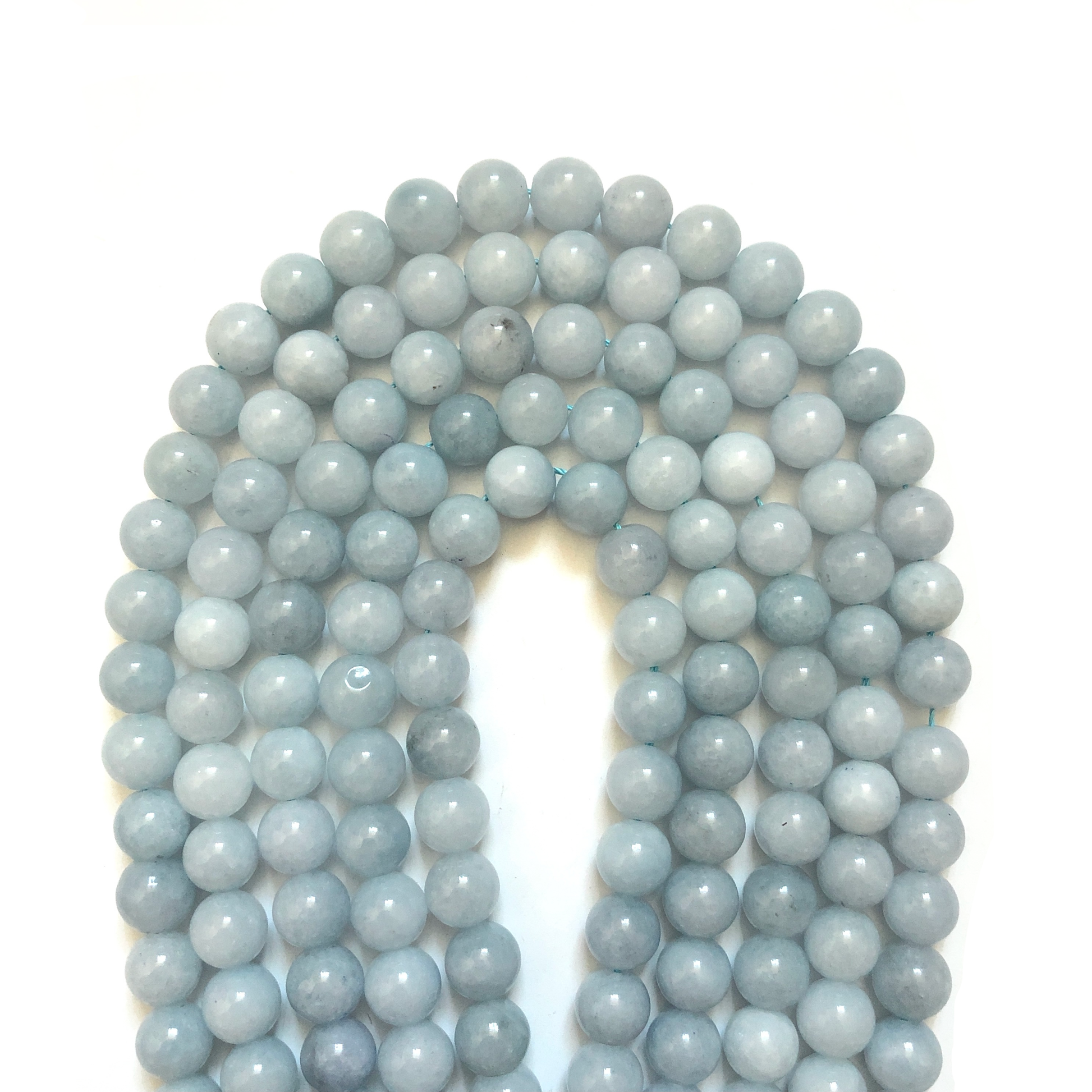 2 Strands/lot 10mm Light Blue Aquamarines Round Stone Beads Stone Beads New Beads Arrivals Other Stone Beads Charms Beads Beyond