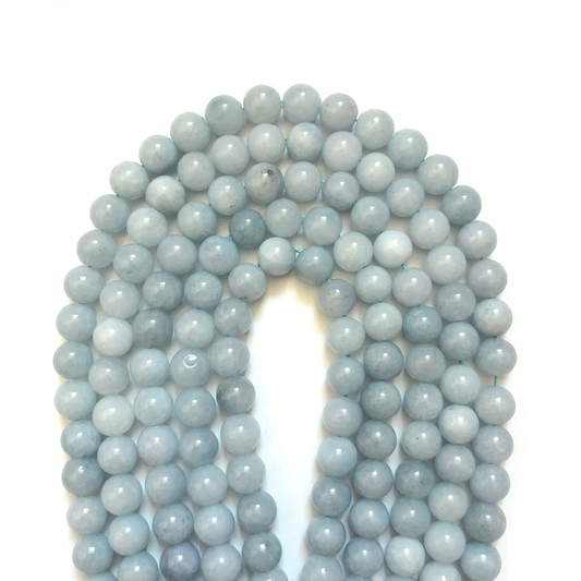2 Strands/lot 10mm Light Blue Aquamarines Round Stone Beads Stone Beads New Beads Arrivals Other Stone Beads Charms Beads Beyond