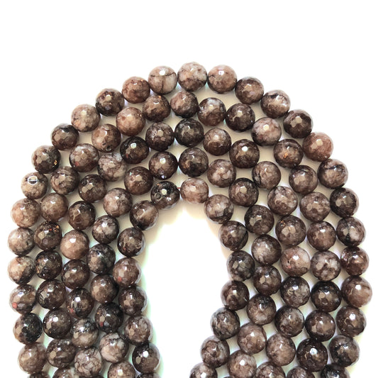 2 Strands/lot 10mm Dark Brown Faceted Jade Stone Beads Stone Beads Faceted Jade Beads New Beads Arrivals Charms Beads Beyond