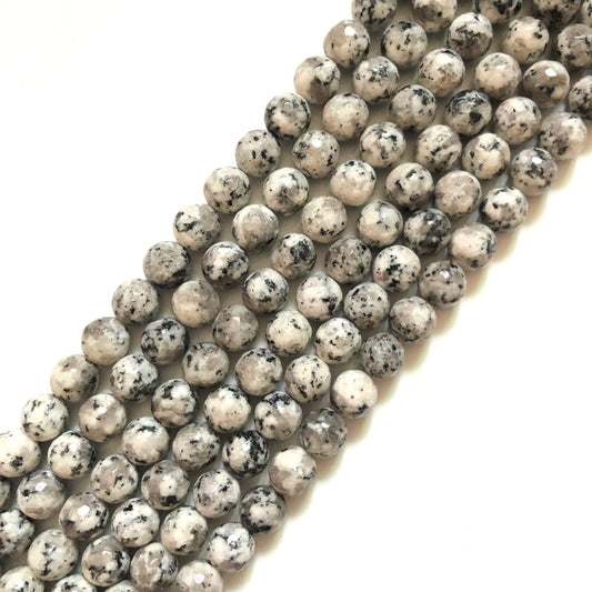 2 Strands/lot 10mm White Kiwi Jasper Faceted Stone Beads Stone Beads Jasper Beads Charms Beads Beyond