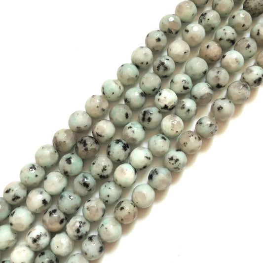 2 Strands/lot 10mm Light Green Kiwi Jasper Faceted Stone Beads Stone Beads Jasper Beads Charms Beads Beyond