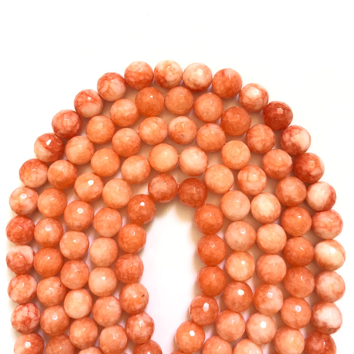 2 Strands/lot 12mm Orange Faceted Jade Stone Beads Stone Beads 12mm Stone Beads Faceted Jade Beads New Beads Arrivals Charms Beads Beyond