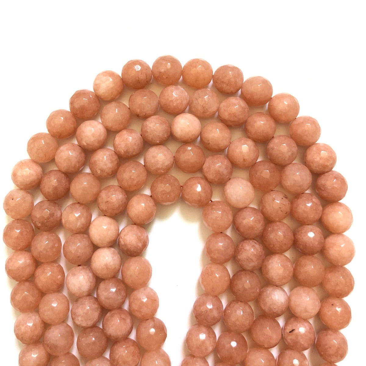 2 Strands/lot 12mm Peach Faceted Jade Stone Beads Stone Beads 12mm Stone Beads Faceted Jade Beads New Beads Arrivals Charms Beads Beyond