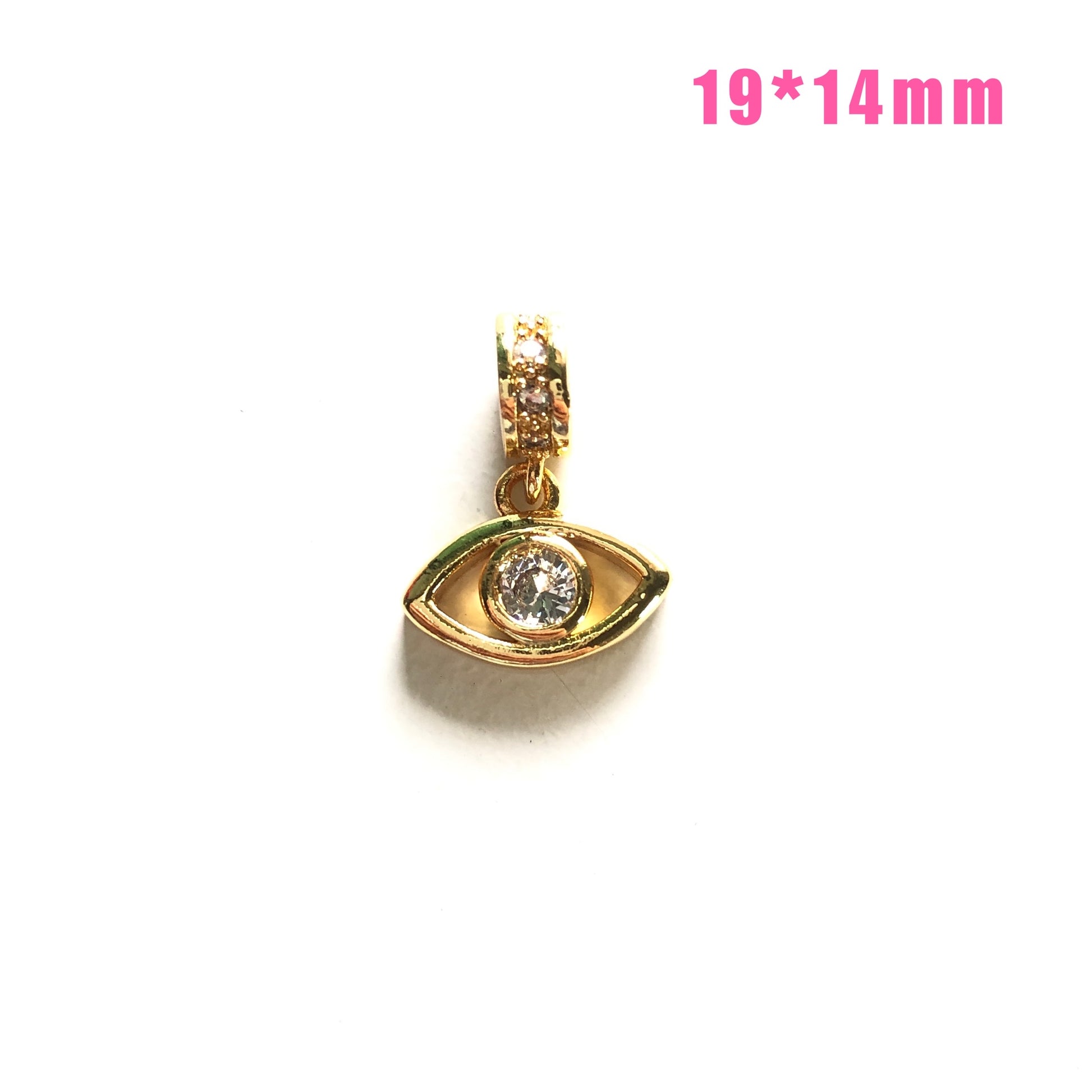 10pcs/lot Small Size CZ Paved Butterfly, Eye, Heart, Cross, Star, Moon Charms Eye CZ Paved Charms Small Sizes Charms Beads Beyond