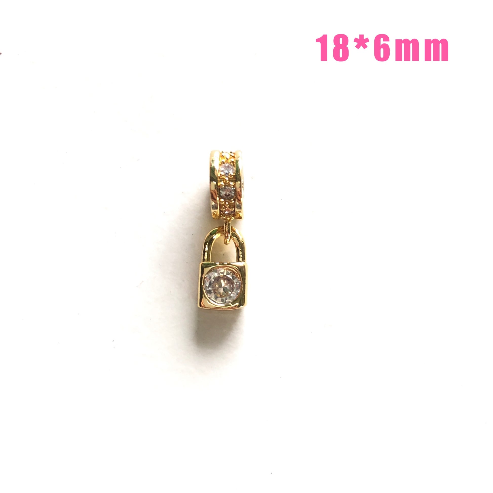 10pcs/lot Small Size CZ Paved Butterfly, Eye, Heart, Cross, Star, Moon Charms Lock CZ Paved Charms Small Sizes Charms Beads Beyond
