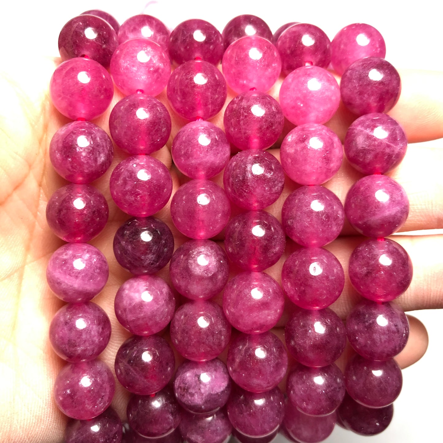 2 Strands/lot 10mm Pink Tourmaline Stone Round Beads Stone Beads Breast Cancer Awareness New Beads Arrivals Other Stone Beads Charms Beads Beyond