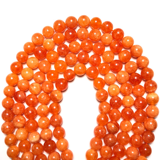 2 Strands/lot 10mm Orange Golden Sunstone Quartz Round Stone Beads Stone Beads New Beads Arrivals Other Stone Beads Charms Beads Beyond