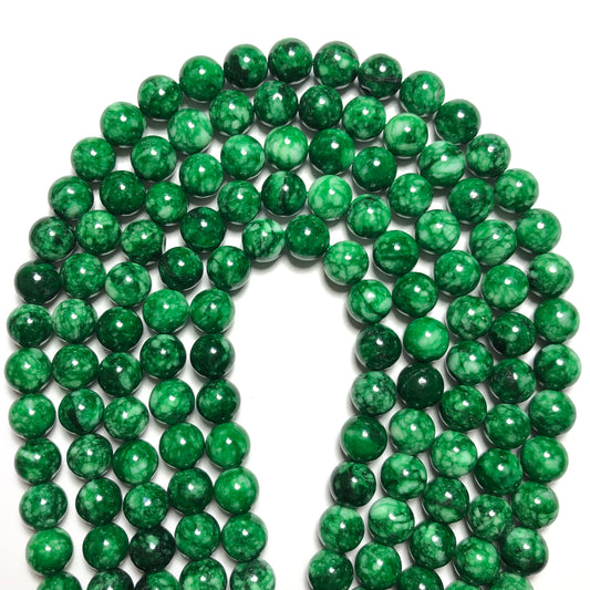 2 Strands/lot 10mm Green Dry Chalcedony Jade Round Stone Beads Stone Beads New Beads Arrivals Other Stone Beads Charms Beads Beyond