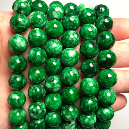 2 Strands/lot 10mm Green Dry Chalcedony Jade Round Stone Beads Stone Beads New Beads Arrivals Other Stone Beads Charms Beads Beyond