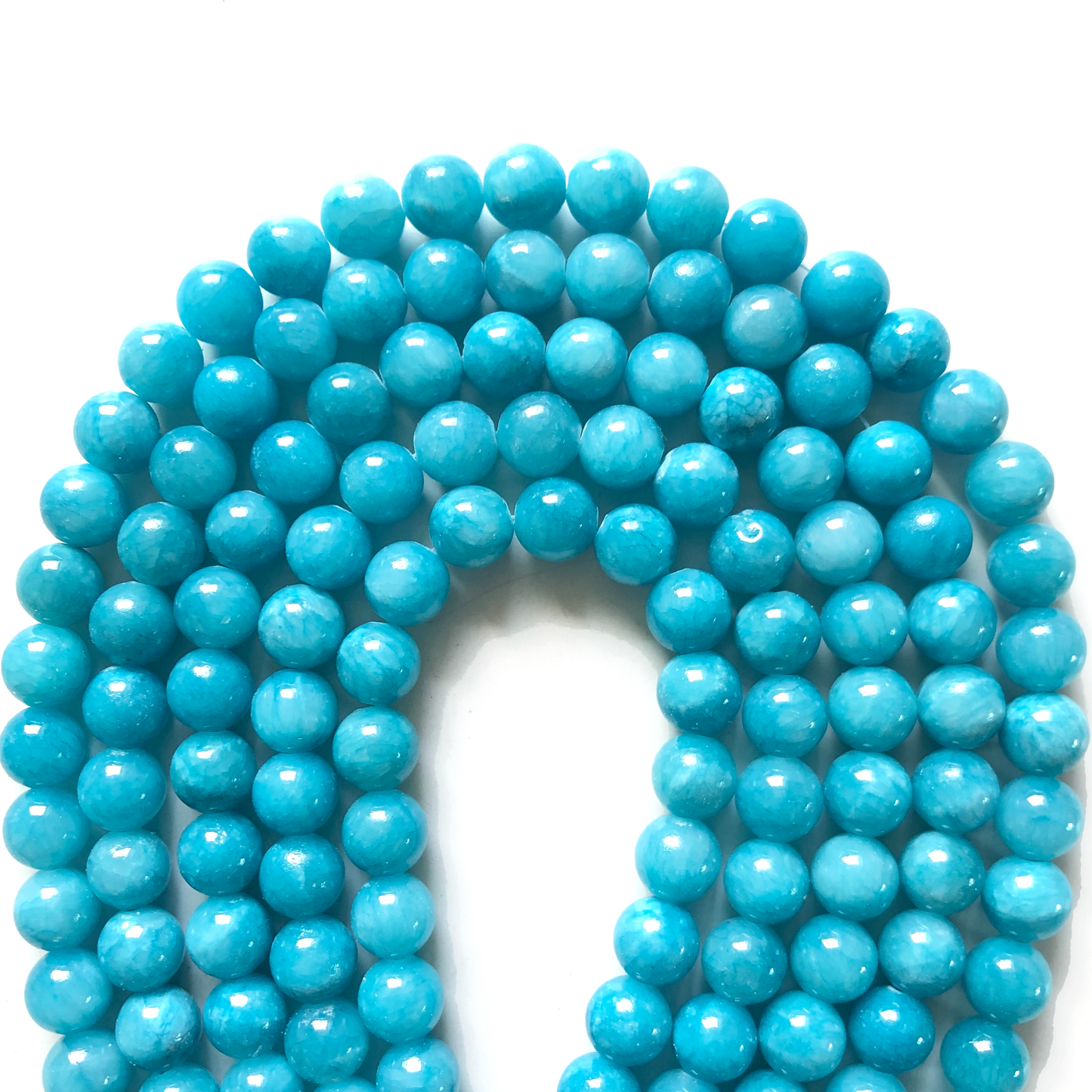 2 Strands/lot 10mm Light Blue Turquoise Jade Round Stone Beads Stone Beads New Beads Arrivals Round Jade Beads Charms Beads Beyond
