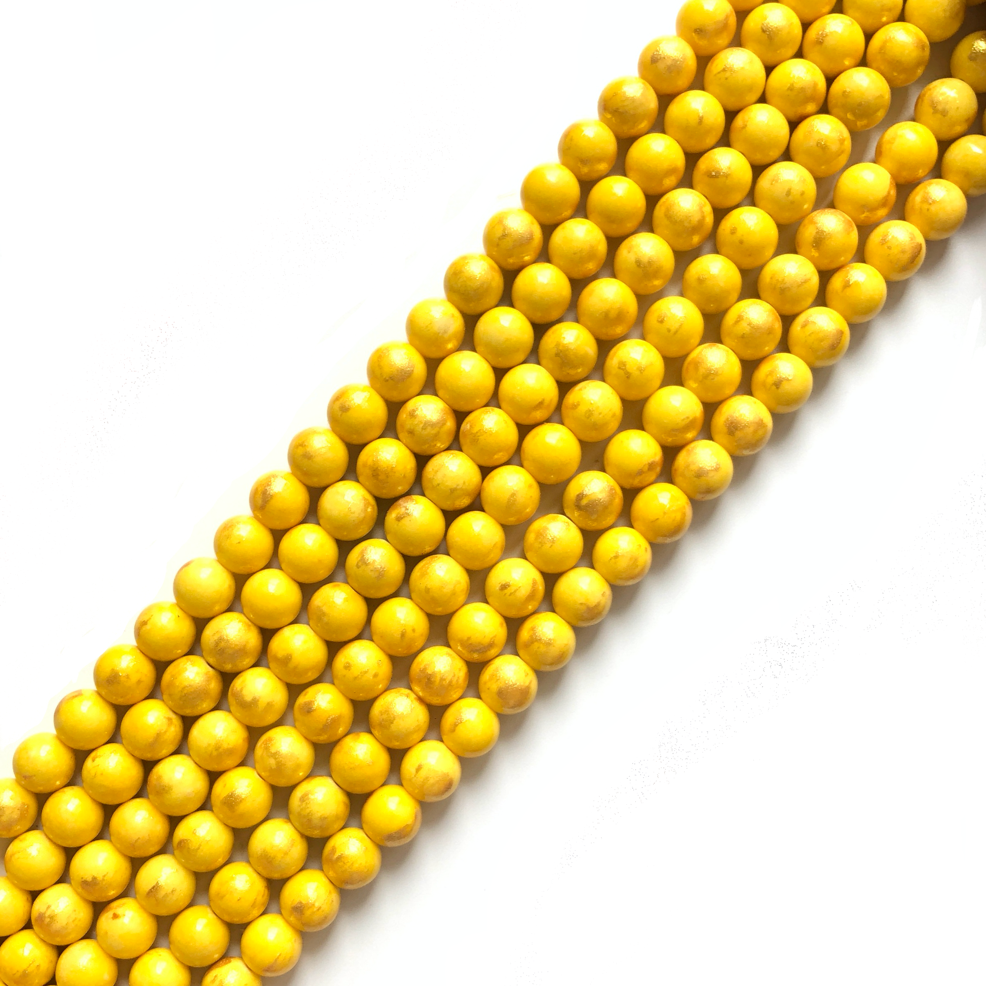 2 Strands/lot 8mm, 10mm Yellow Gold Plated Jade Round Stone Beads Stone Beads 8mm Stone Beads Gold Plated Jade Beads Round Jade Beads Charms Beads Beyond