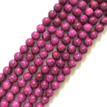 2 Strands/lot 10mm Dark Purple Jade Round Stone Beads Stone Beads New Beads Arrivals Round Jade Beads Charms Beads Beyond