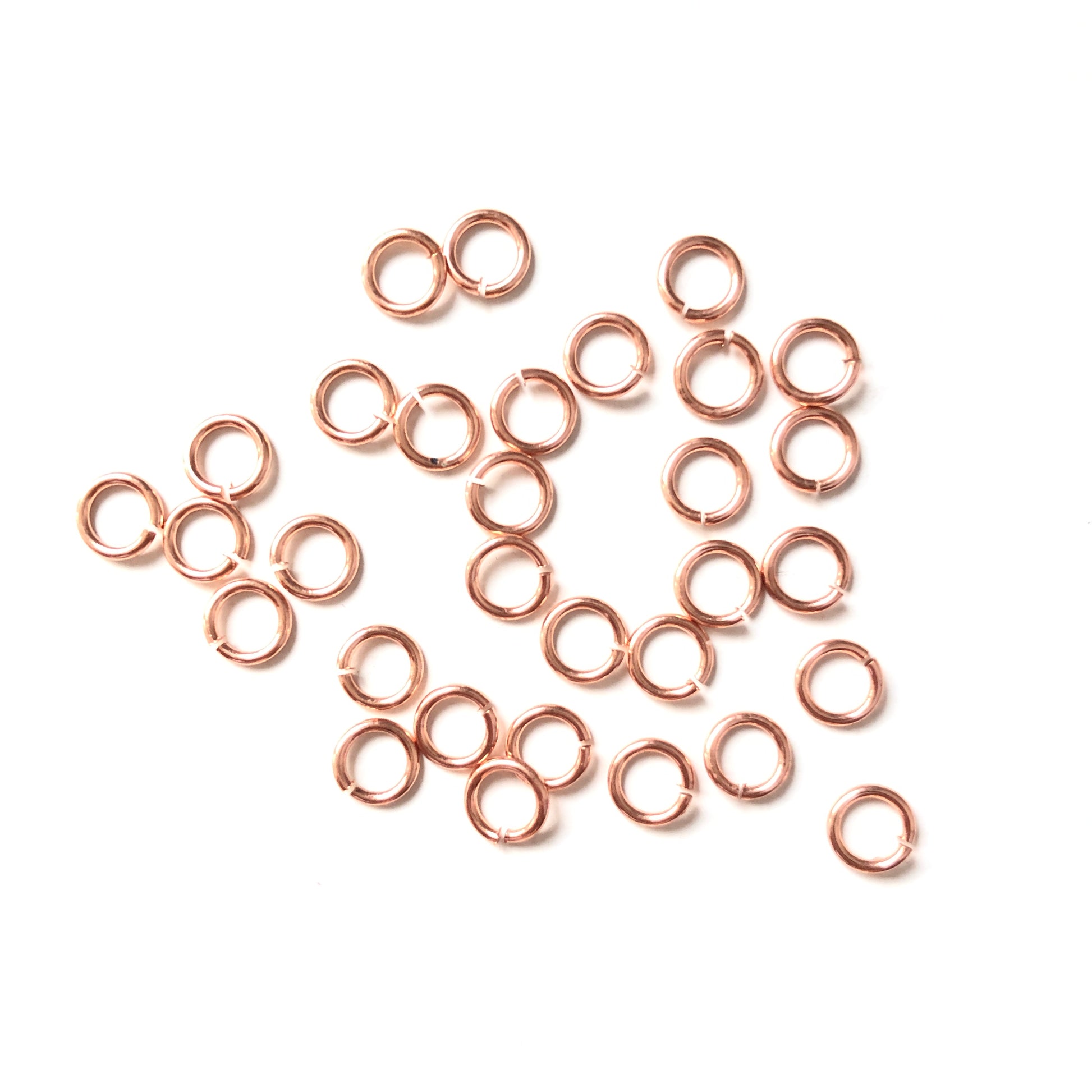 200pcs/lot 5/6/8mm Gold Plated Jump Ring-Rose Gold Accessories Charms Beads Beyond