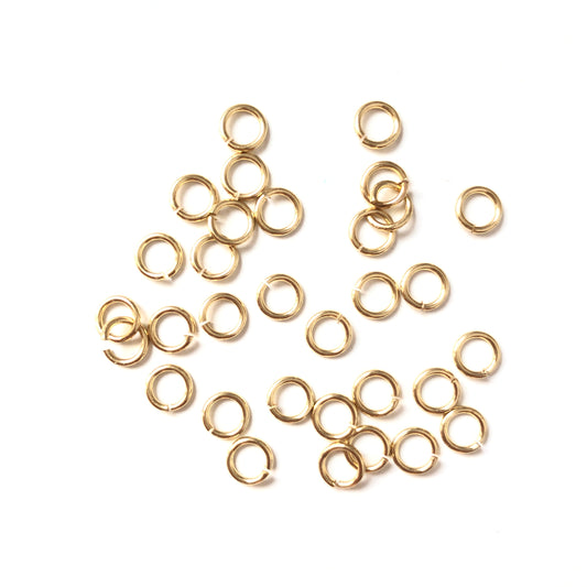 200pcs/lot 5/6/8mm Gold Plated Jump Ring-Gold Accessories Charms Beads Beyond