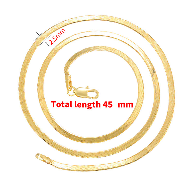 10pcs/lot 18inch 2.5mm/4mm Stainless Steel Snake Chain Necklace Chain Necklaces Charms Beads Beyond